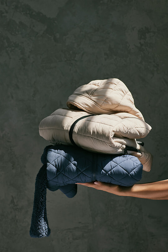 Stacked jackets, Ecoplume insulation